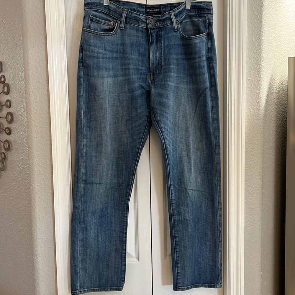 Lucky Brand 410 Athletic Slim Men's Medium Wash Jeans-size 36x32